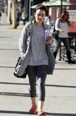 LILY COLLINS Out and About in West Hollywood 12/16/2015