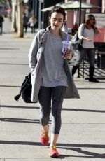 LILY COLLINS Out and About in West Hollywood 12/16/2015
