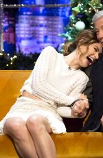 LILY JAMES at The Jonathan Ross Show in London 21/12/2015