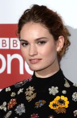 LILY JAMES at War and Peace Premiere in London 12/14/2015