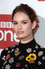 LILY JAMES at War and Peace Premiere in London 12/14/2015