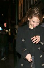 LILY JAMES Leaves Groucho Club in London 12/09/2015