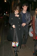 LILY JAMES Leaves Groucho Club in London 12/09/2015