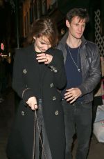 LILY JAMES Leaves Groucho Club in London 12/09/2015