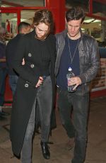 LILY JAMES Leaves Groucho Club in London 12/09/2015