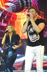 LINDSAY LOHAN Performs at O2 Arena in London 12/08/2015