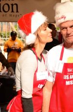 LISA RINNA at Annual Mission Christmas Dinner in Los Angeles 12/24/2015