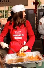 LISA RINNA at Annual Mission Christmas Dinner in Los Angeles 12/24/2015
