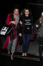 LITTLE MIX Leaves Zebrano Bar in London 12/17/2015
