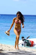 LIZZIE CUNDY in Bikini at Beach in Barbados 12/26/2015
