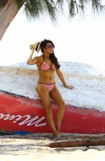 LIZZIE CUNDY in Bikini at Beach in Barbados 12/26/2015