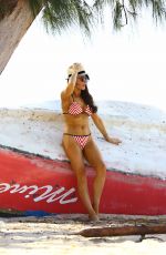 LIZZIE CUNDY in Bikini at Beach in Barbados 12/26/2015
