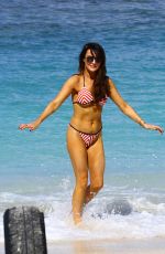 LIZZIE CUNDY in Bikini at Beach in Barbados 12/26/2015