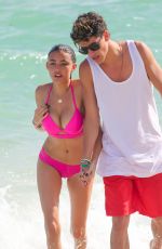 MADISON BEER in Pink Bikini at a Beach in miami 12/29/2015