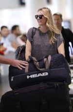 MARIA SHARAPOVA Arrives at Brisbane Airport 12/29/2015