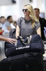 MARIA SHARAPOVA Arrives at Brisbane Airport 12/29/2015