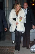 MARIAH CAREY Heading to Her Final Christmas Concert in New York 12/18/2015