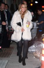 MARIAH CAREY Heading to Her Final Christmas Concert in New York 12/18/2015