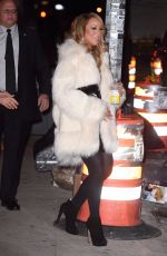 MARIAH CAREY Heading to Her Final Christmas Concert in New York 12/18/2015