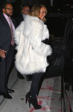 MARIAH CAREY Heading to Her Final Christmas Concert in New York 12/18/2015