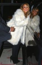 MARIAH CAREY Heading to Her Final Christmas Concert in New York 12/18/2015