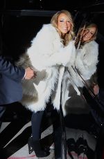 MARIAH CAREY Heading to Her Final Christmas Concert in New York 12/18/2015