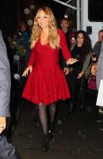MARIAH CAREY Performs at a Concert in New York 12/09/2015