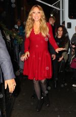 MARIAH CAREY Performs at a Concert in New York 12/09/2015