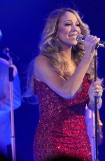 MARIAH CAREY Performs at a Concert in New York 12/09/2015