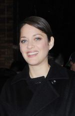 MARION COTILLARD Arrives at The Daily Show with Trevor Noah in New York 12/09/2015