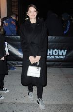 MARION COTILLARD Arrives at The Daily Show with Trevor Noah in New York 12/09/2015