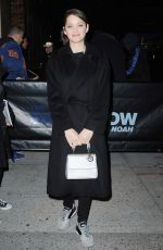 MARION COTILLARD Arrives at The Daily Show with Trevor Noah in New York 12/09/2015