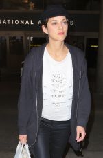 MARION COTILLARD at Los Angeles International Airport 12/02/2015