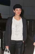 MARION COTILLARD at Los Angeles International Airport 12/02/2015