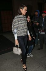 MARION COTILLARD Night Out in New York 12/08/2015
