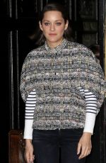 MARION COTILLARD Night Out in New York 12/08/2015