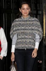 MARION COTILLARD Night Out in New York 12/08/2015