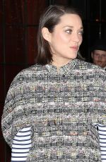 MARION COTILLARD Night Out in New York 12/08/2015