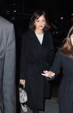 MARION COTILLARD Out and About in New York 12/09/2015