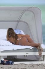 MELISSA CASTAGNOLI in Bikini on the Beach in Miami 12/01/2015