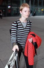 MIA WASIKOWSKA at Heathrow Airport in London 12/03/2015