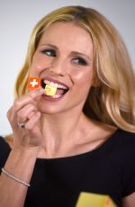 MICHELLE HUNZIKER at Schweizer Emmentaler Aop Ambassador Photocall in Cologne 12/09/2015