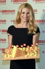 MICHELLE HUNZIKER at Schweizer Emmentaler Aop Ambassador Photocall in Cologne 12/09/2015