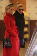 MICHELLE HUNZIKER Out Shopping in Milan 12/02/2015