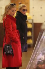 MICHELLE HUNZIKER Out Shopping in Milan 12/02/2015