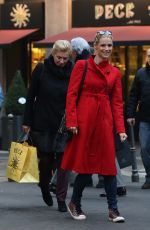 MICHELLE HUNZIKER Out Shopping in Milan 12/02/2015