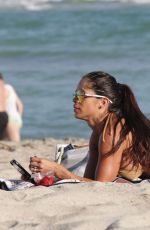 MICHELLE LEWIN in Bikini at a Beach in Miami 12/28/2015