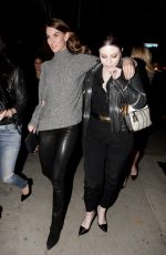 MICHELLE TRACHTENBERG Arrives at Bootsy Bellows in Los Angeles 12/05/2015