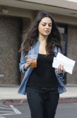 MILA KUNIS Out and About in Los Angeles 12/09/2015