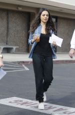 MILA KUNIS Out and About in Los Angeles 12/09/2015